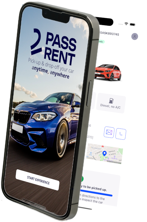 PASS2RENT mobile app screenshot